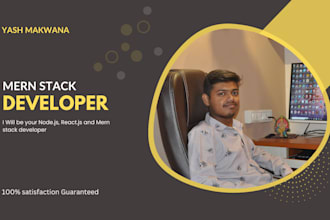 be full stack, mern stack developer for web application