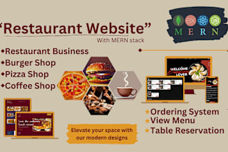 build cafe or restaurant website with food ordering and table reservation