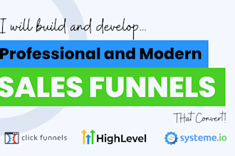 build clickfunnel 2, kajabi, go high level funnel, and automation expert