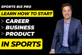 be your sports career or business coach
