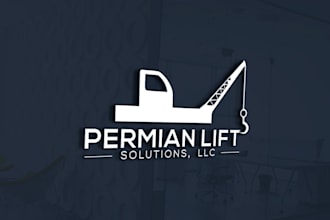 do a unique minimalist permian lift solutions business logo