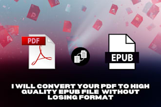 convert your PDF to high quality epub without losing format