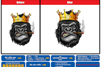 do vector tracing, vectorize, trace, line art, vector logo, convert to vector