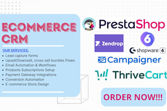 do thrivecart zendrop campaigner prestashop  selldone shopware samcart setup