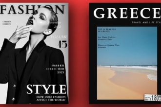 design an amazing magazine cover
