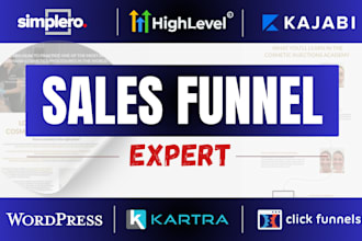 build clickfunnels 2, kartra, gohighlevel, sales funnel expert
