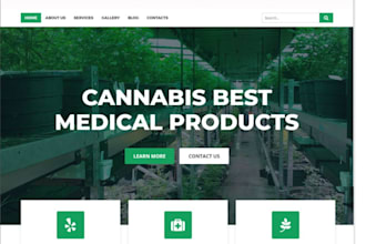 design a weed website marijuana cannabis hemp cbd website online store