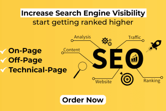 do on page SEO for wordpress, shopify, wix and squarespace