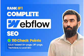 complete optimize your website as a webflow SEO expert