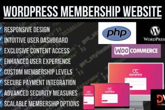 create a professional wordpress membership site