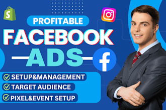 setup your facebook ads marketing advertising  fb ads campaign instagram ads