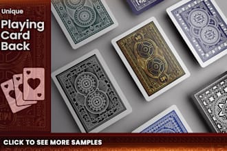 design unique playing card back design