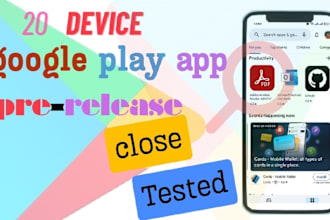 give 20 genuine testers to test your application for 14 days
