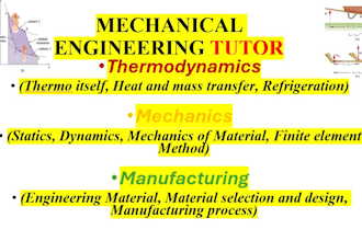 be your tutor for mechanical engineering, numericals, concepts based discussion