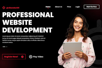 develop professional website with blogger