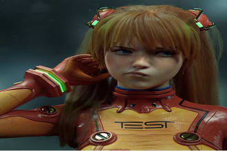 unreal character,3d stylized model for print,3d realistic sculpt,3d rigging,fbx