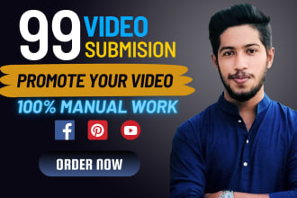do manually video submission on high da quality sites backlinks