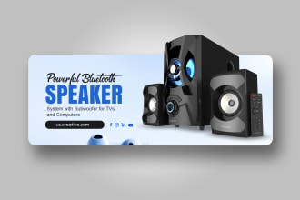 create a creative facebook cover header banner design