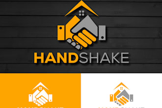 do unique and original handshake company logo  for your  icon