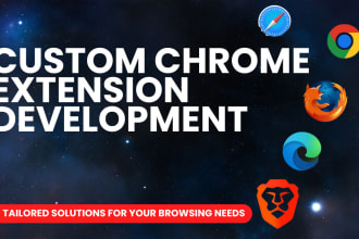build custom chrome extensions or any browser extension