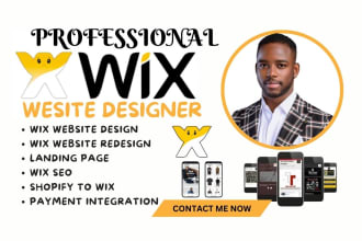 do wix website redesign, wix website design, redesign wix website