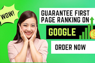 guarantee google first page ranking with monthly SEO
