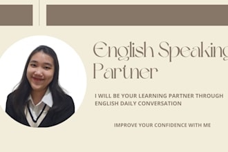 be your learning partner for english speaking lesson