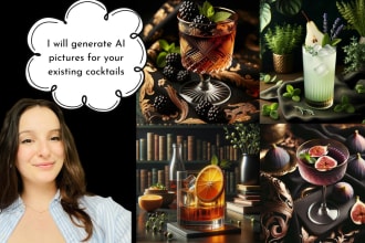 generate ai pictures for your cocktails