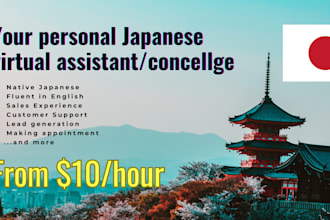 be your japanese virtually assistant for any business needs