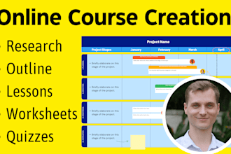 create online course content with curriculum, lesson plans and elearning