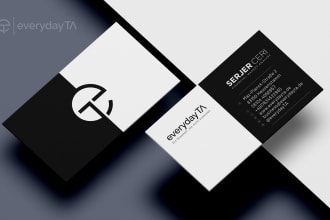 design clean, professional, and modern business cards
