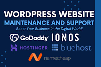 provide fastest support and monthly website maintenance for wordpress