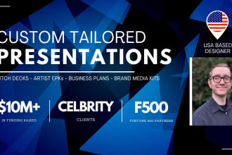 develop pitch decks artist epks brand media kits and more