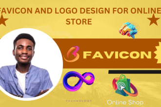 design esty shop banner, shopify store banner, store logo, and favicon