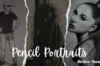 draw a realistic pencil sketch of you