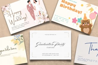design custom birthday cards and event flyers