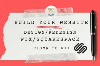 edit wix website design or redesign figma to wix studio squarespace SEO