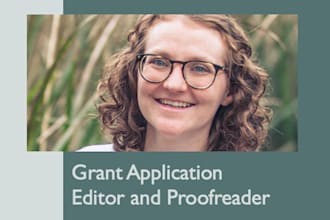 proofread your final grant application draft