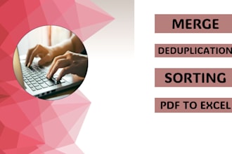 do cleaning, merging, formatting and splitting of excel data