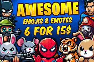 draw subscriber sub badge emojis and emotes for twitch, youtube, and discord