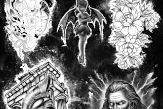 draw a custom tattoo design