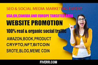 promote and advertise website meme coin crypto nft or any link on social media