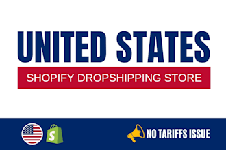 build USA dropshipping website, shopify dropshipping store with USA suppliers