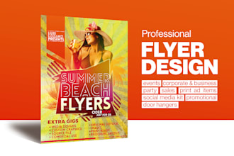 design a business flyer, sales sheet, or door hanger