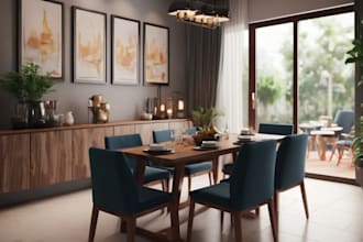 design 2d and 3d photorealistic architectural render