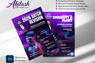 create custom any poster design in 12 hours