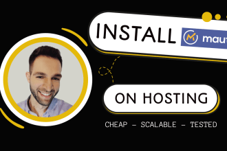 install mautic email marketing on shared hosting which is cheap and scalable
