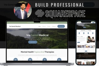 build a professional squarespace website also edit and redesign