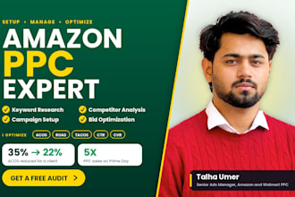 be your amazon ads expert and amazon PPC campaign ads manager