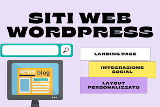 realizzo un sito web wordpress con design personalizzato
